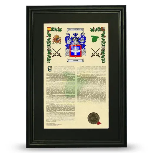 Decock Deluxe Armorial Framed - Black