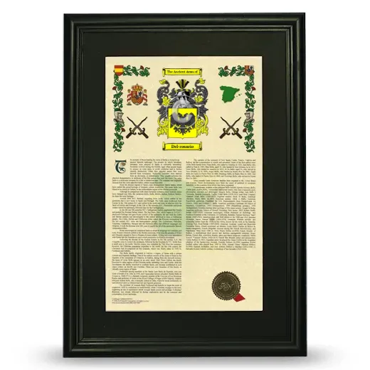 Del-rosario Deluxe Armorial Framed - Black