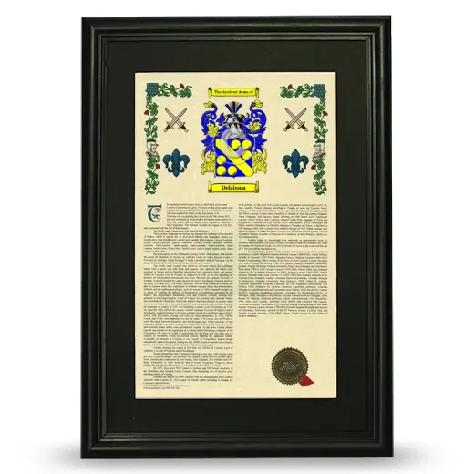 Delabona Deluxe Armorial Framed - Black