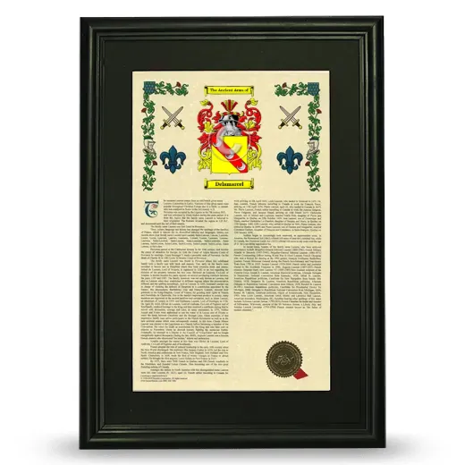 Delamarcel Deluxe Armorial Framed - Black