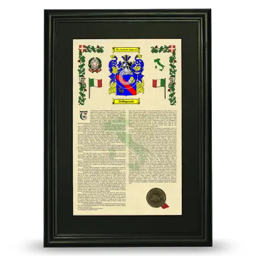 Dellegrazie Deluxe Armorial Framed - Black