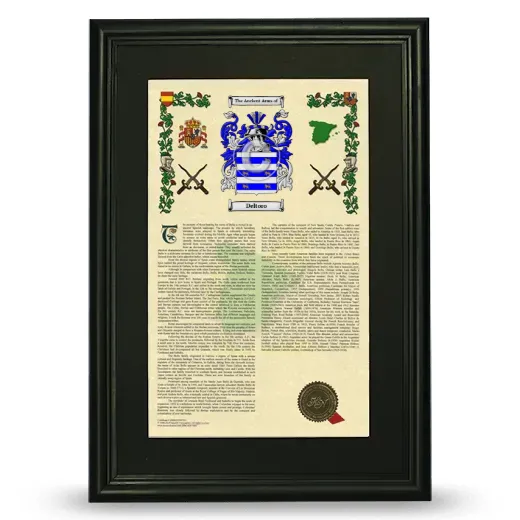 Deltoro Deluxe Armorial Framed - Black
