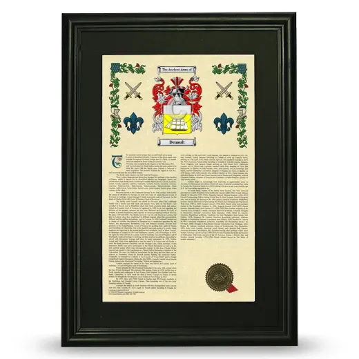 Denault Deluxe Armorial Framed - Black