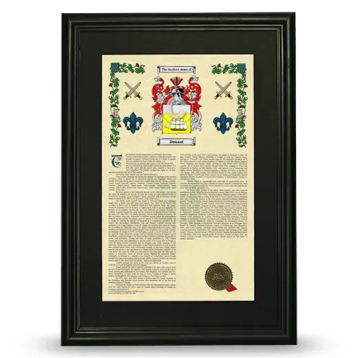 Denaut Deluxe Armorial Framed - Black