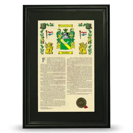 Denzeldorf Deluxe Armorial Framed - Black
