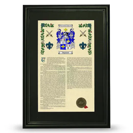 Deparent Deluxe Armorial Framed - Black