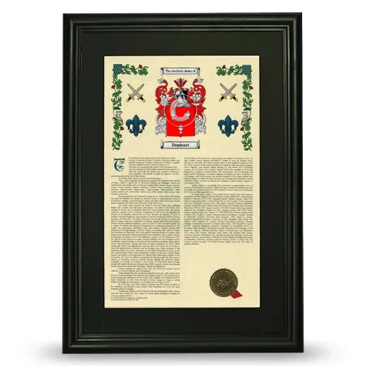 Depinart Deluxe Armorial Framed - Black