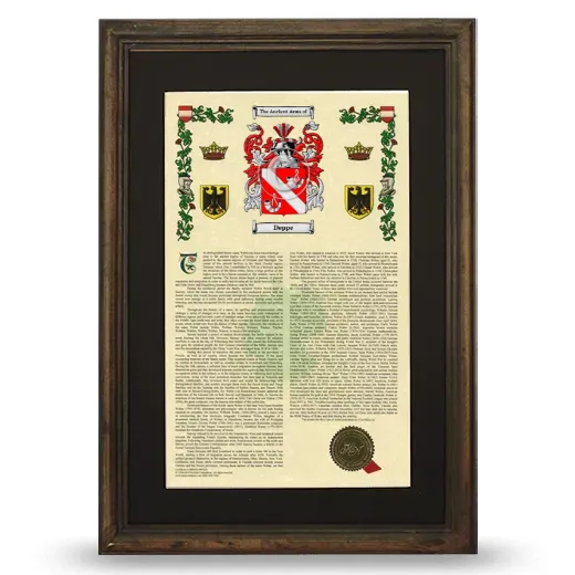 Deppe Deluxe Armorial Framed - Brown
