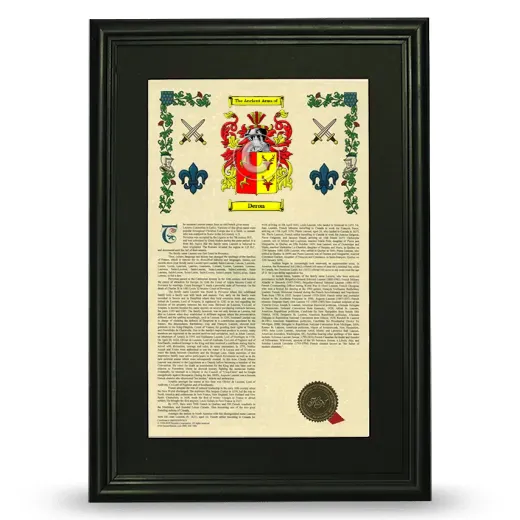 Deron Deluxe Armorial Framed - Black