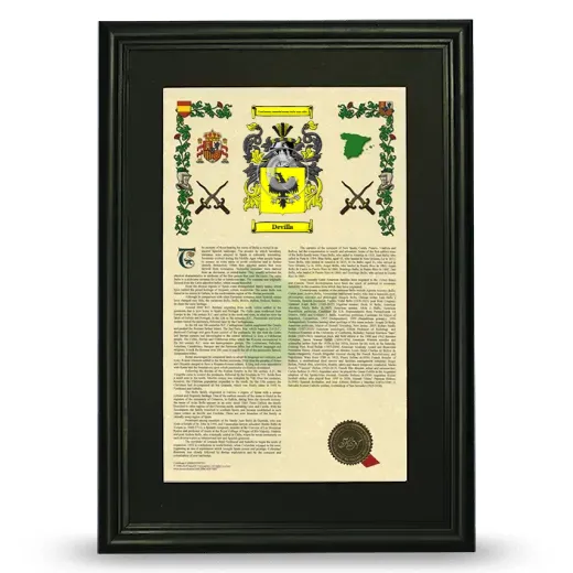 Devilla Deluxe Armorial Framed - Black