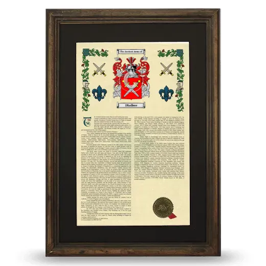 Dhallere Deluxe Armorial Framed - Brown