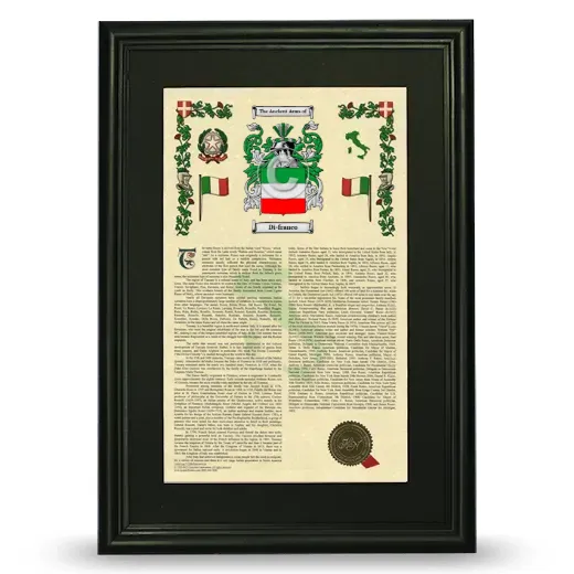 Di-franco Deluxe Armorial Framed - Black
