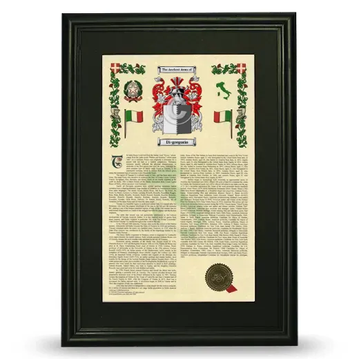 Di-gregorio Deluxe Armorial Framed - Black