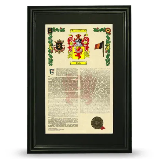 Dictz Deluxe Armorial Framed - Black