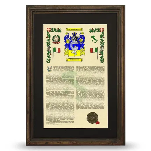 Difrancesco Deluxe Armorial Framed - Brown