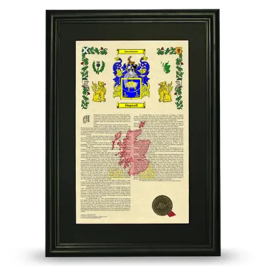 Dingwall Deluxe Armorial Framed - Black