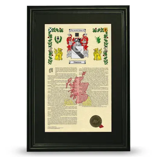 Dinnison Deluxe Armorial Framed - Black
