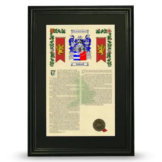 Dodswall Deluxe Armorial Framed - Black