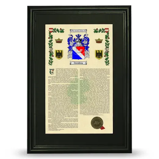 Doernberg Deluxe Armorial Framed - Black