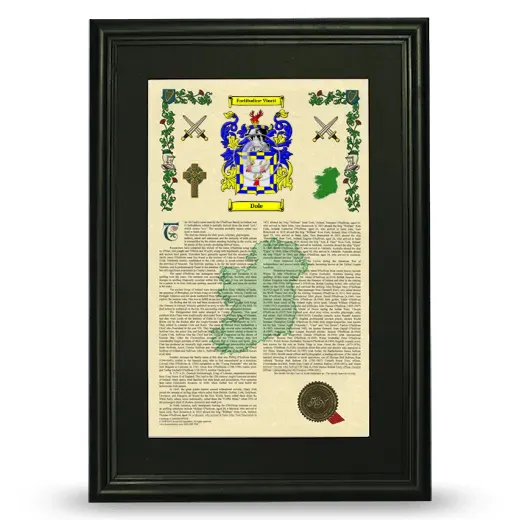 Dole Deluxe Armorial Framed - Black