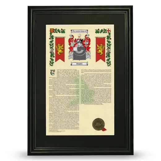 Donets Deluxe Armorial Framed - Black