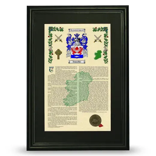 Donnellys Deluxe Armorial Framed - Black