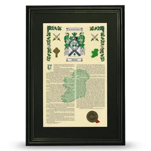 Dorcan Deluxe Armorial Framed - Black