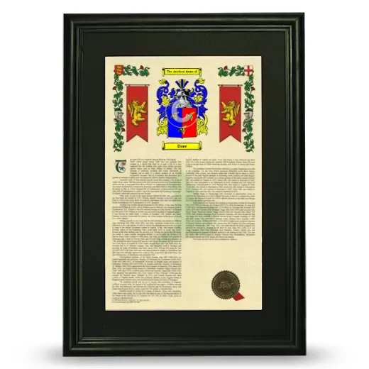 Dore Deluxe Armorial Framed - Black
