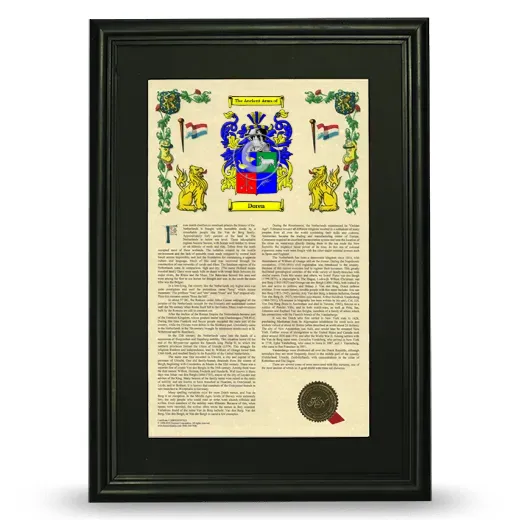 Doren Deluxe Armorial Framed - Black