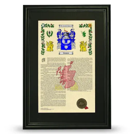 Dormen Deluxe Armorial Framed - Black