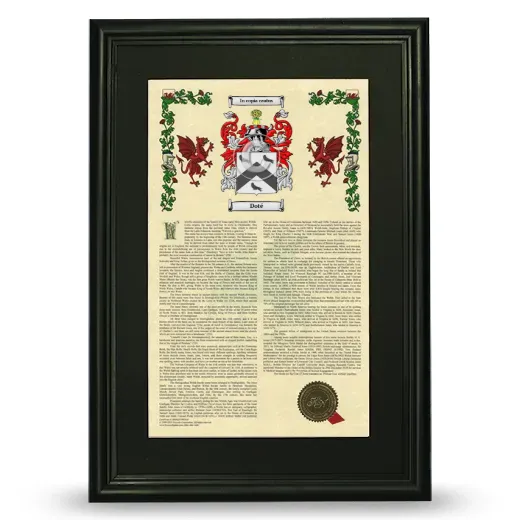 Doté Deluxe Armorial Framed - Black