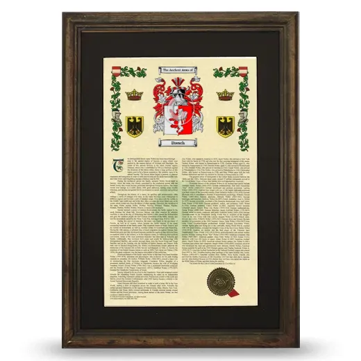 Dresch Deluxe Armorial Framed - Brown