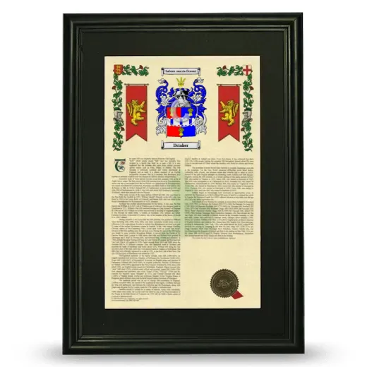 Drinker Deluxe Armorial Framed - Black