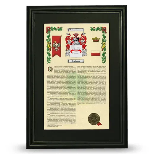Druckman Deluxe Armorial Framed - Black