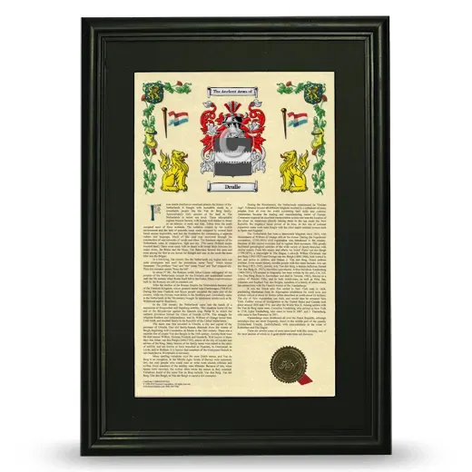 Drulle Deluxe Armorial Framed - Black