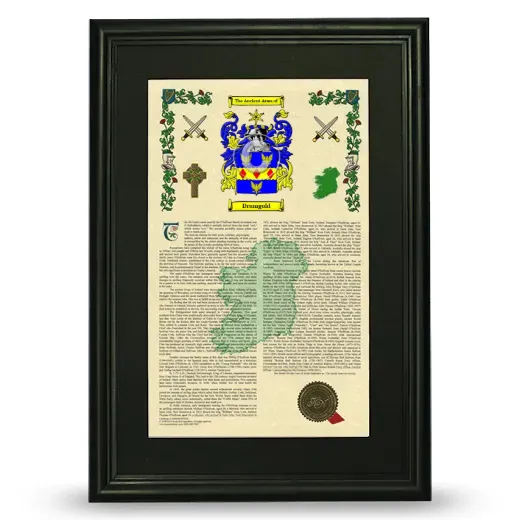 Drumgold Deluxe Armorial Framed - Black