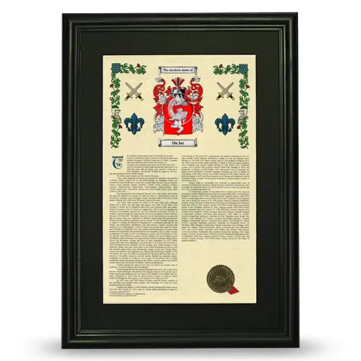 Du lac Deluxe Armorial Framed - Black