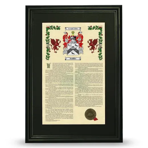 Duddles Deluxe Armorial Framed - Black