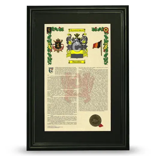 Dumoulins Deluxe Armorial Framed - Black