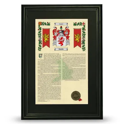 Dundes Deluxe Armorial Framed - Black