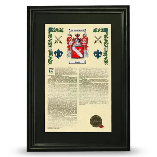 Duris Deluxe Armorial Framed - Black