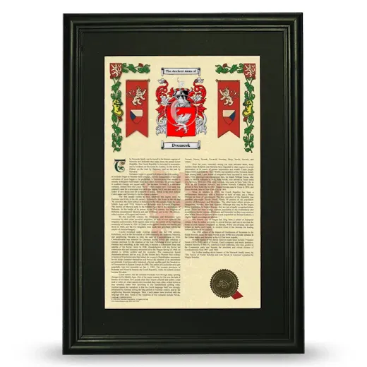Dvoracek Deluxe Armorial Framed - Black