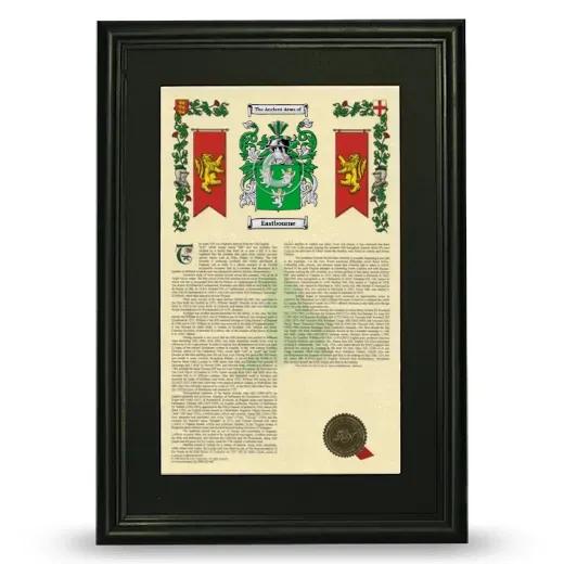 Eastbourne Deluxe Armorial Framed - Black