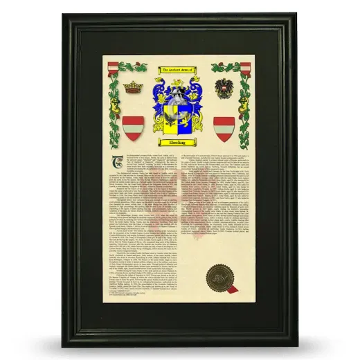 Eberling Deluxe Armorial Framed - Black