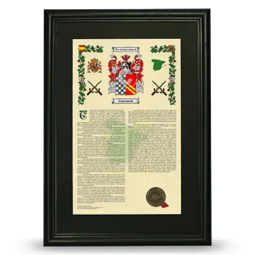 Echavarria Deluxe Armorial Framed - Black