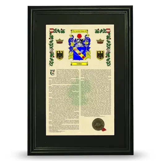 Eckler Deluxe Armorial Framed - Black
