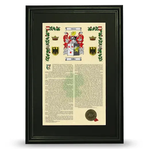 Edder Deluxe Armorial Framed - Black