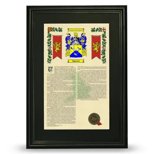 Edgeware Deluxe Armorial Framed - Black