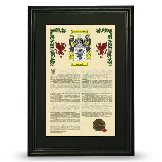Edwards Deluxe Armorial Framed - Black
