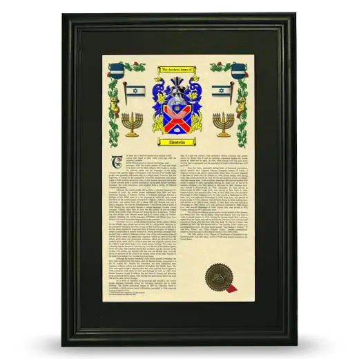 Einstein Deluxe Armorial Framed - Black